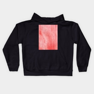 Red watercolor gradient design Kids Hoodie